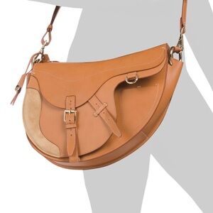 BOLDRINI
Made In Italy Leather Asymmetrical Saddle Bag